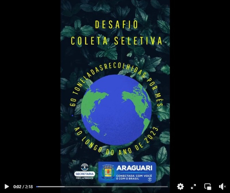 A Coleta Seletiva em Araguari foi um grande sucesso em 2022! 