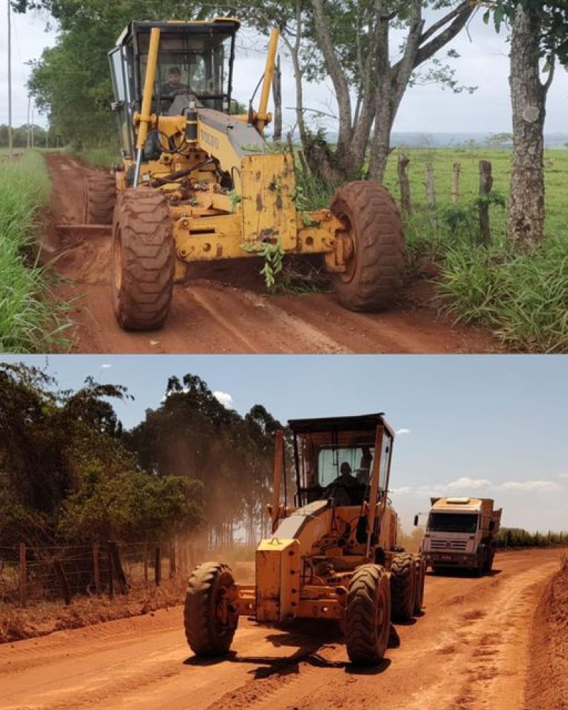 Manutenção das estradas rurais segue no município