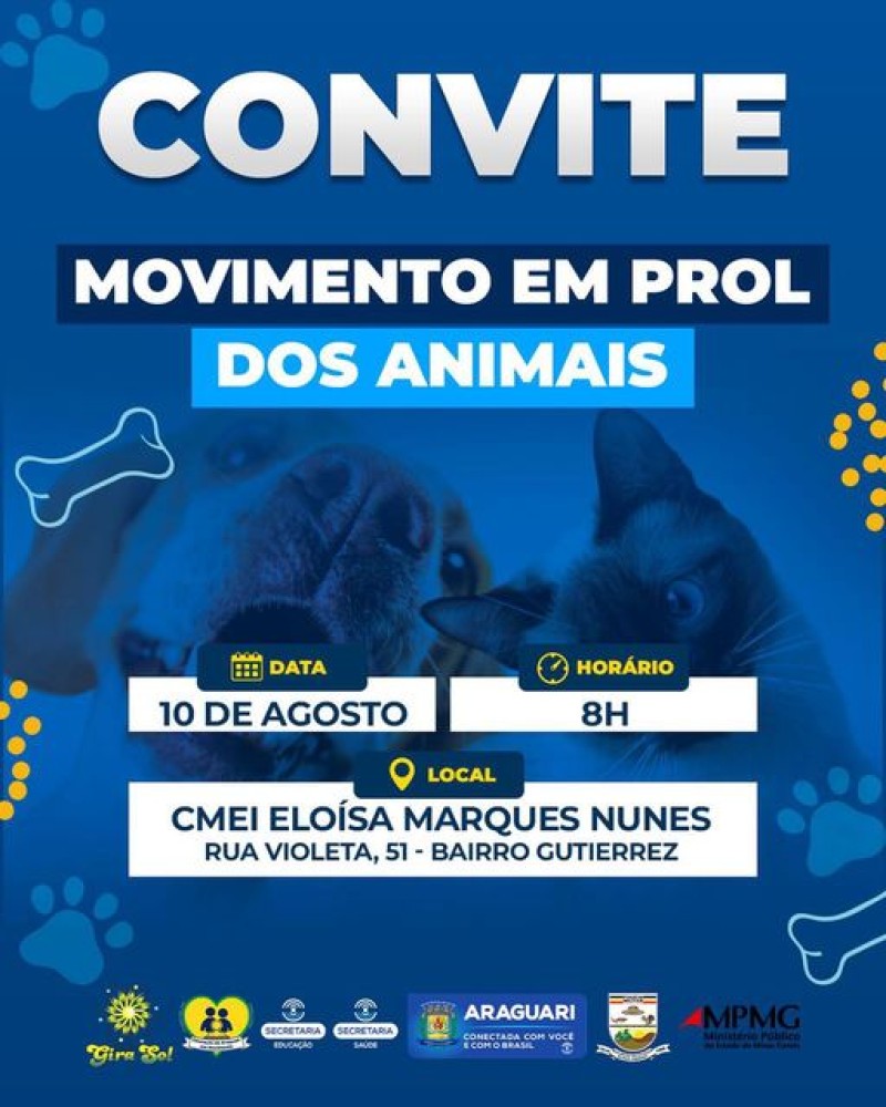 Prefeitura de Araguari: Convite dia 10 de agosto