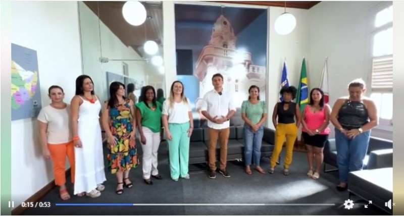 No Dia dele, aniversário do prefeito, rendeu homenagens a ele e também a Elas!