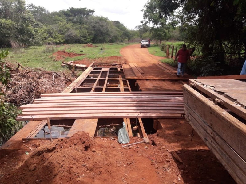 Ponte é reestruturada na região do Bom Jardim