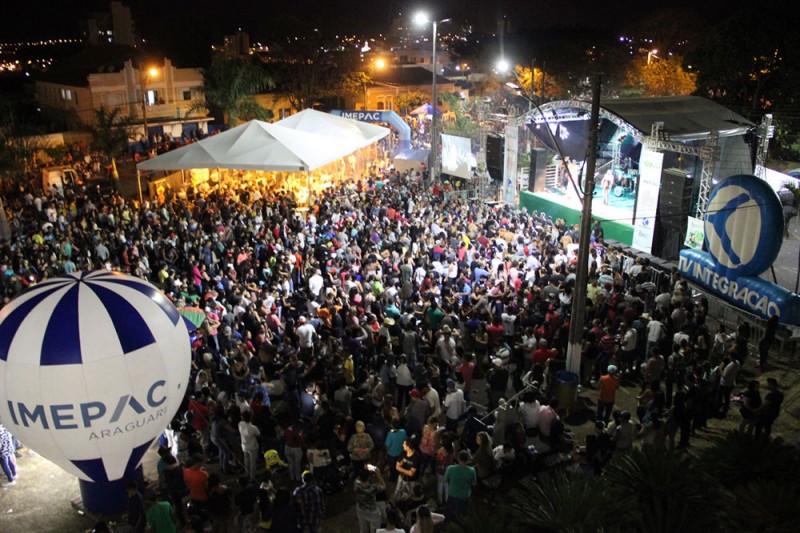 Grande público aplaudiu shows em comemoração ao aniversário de Araguari