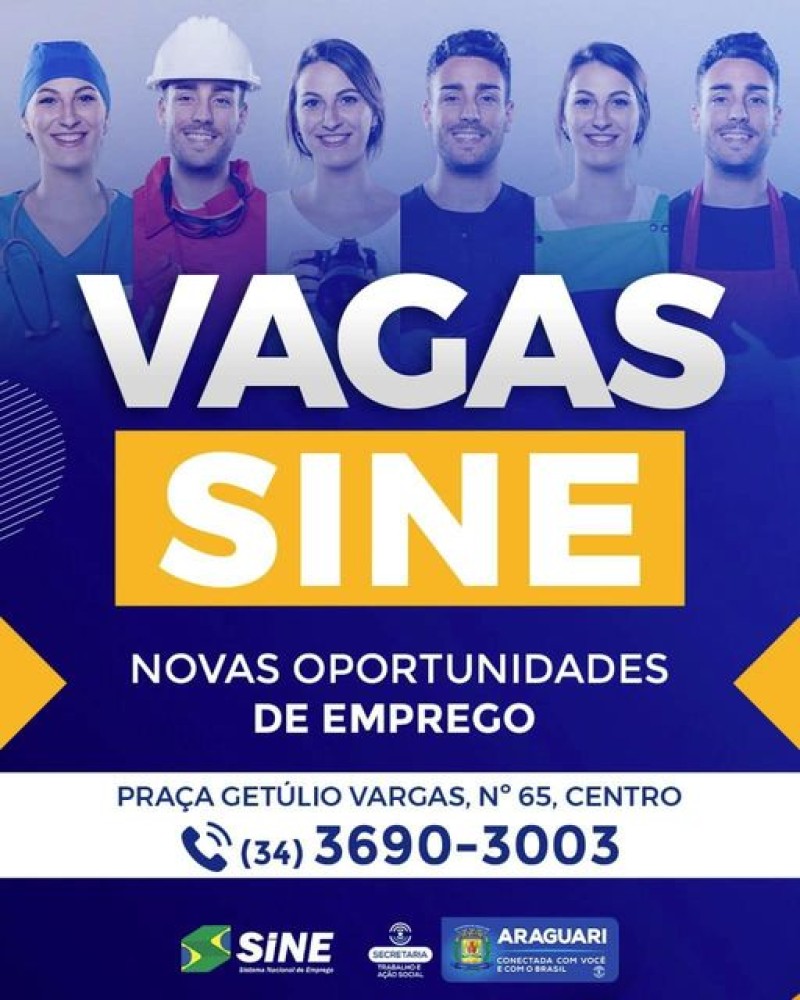 Vagas-Sine Araguari 10/05/2024