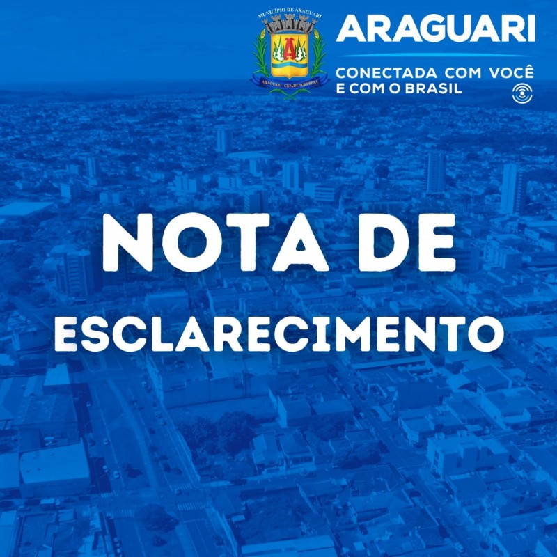 NOTA DE ESCLARECIMENTO