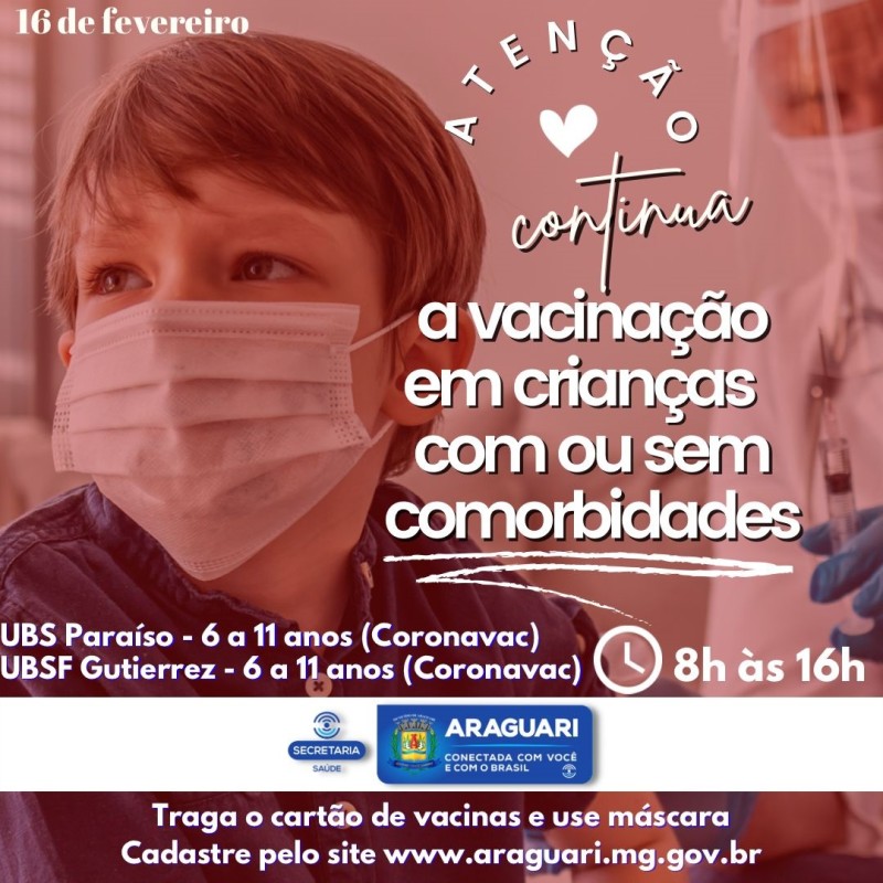 Vacinação 16 de fevereiro