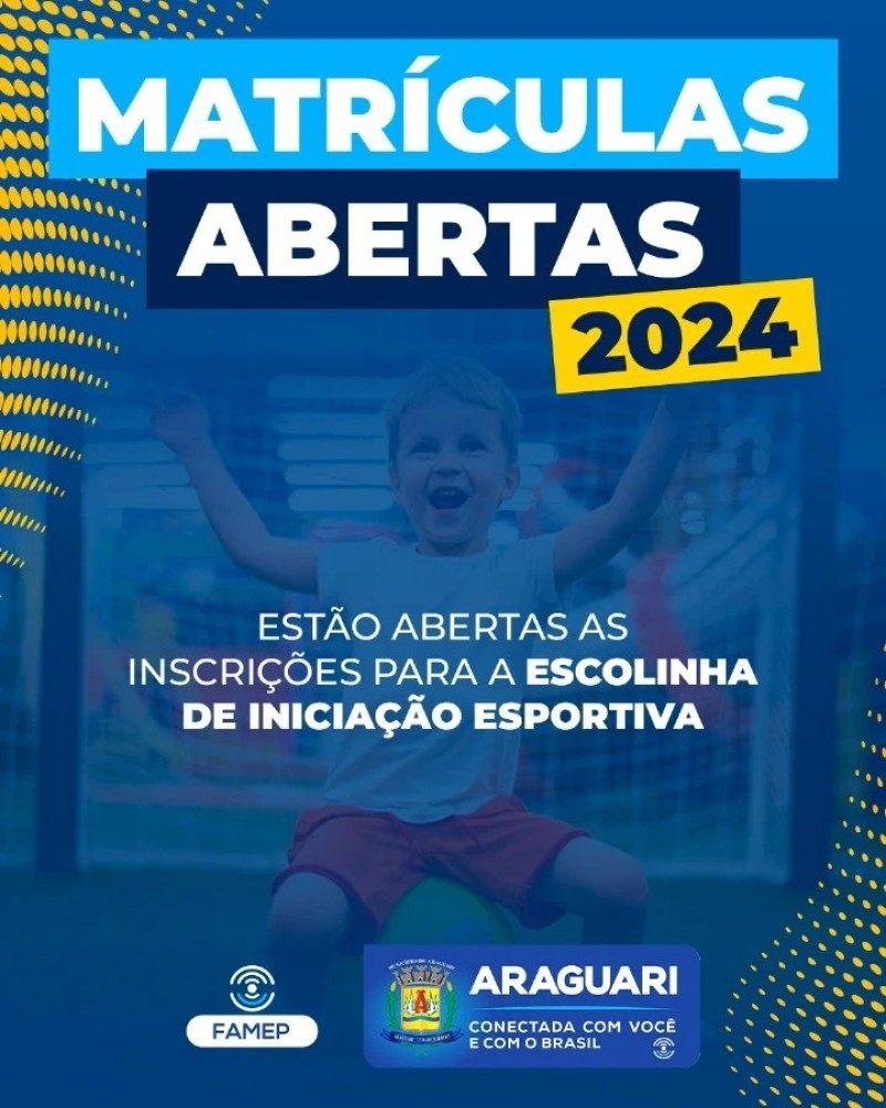 Inscrições para diversas modalidades esportivas estão abertas em Araguari