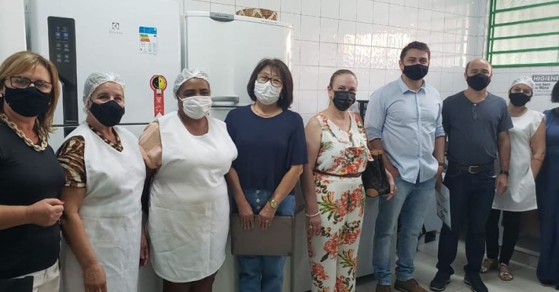 Equipe da prefeitura de Araguari realiza visita técnica no CEM Papa João XXIII