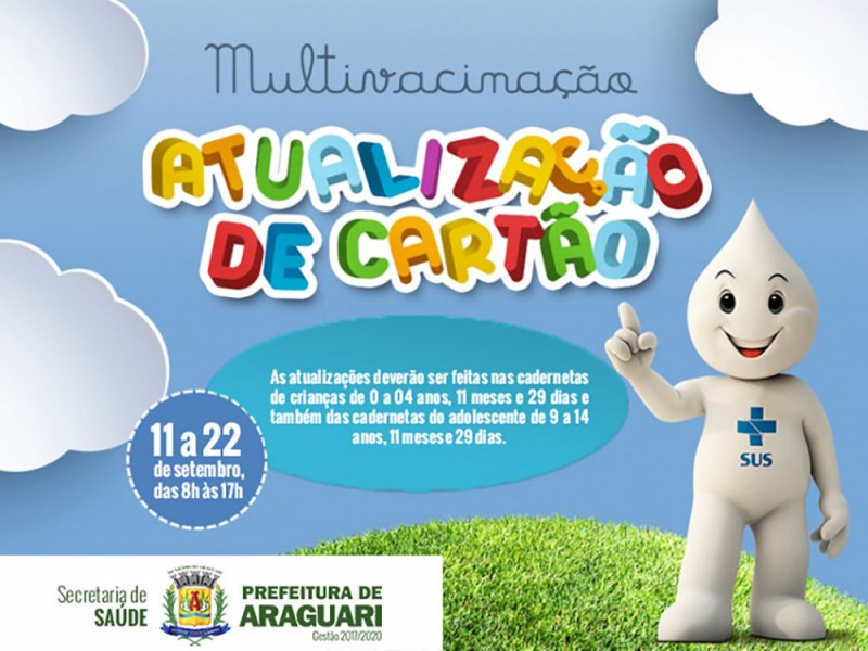 Araguari participa da Campanha Nacional de Multivacinação