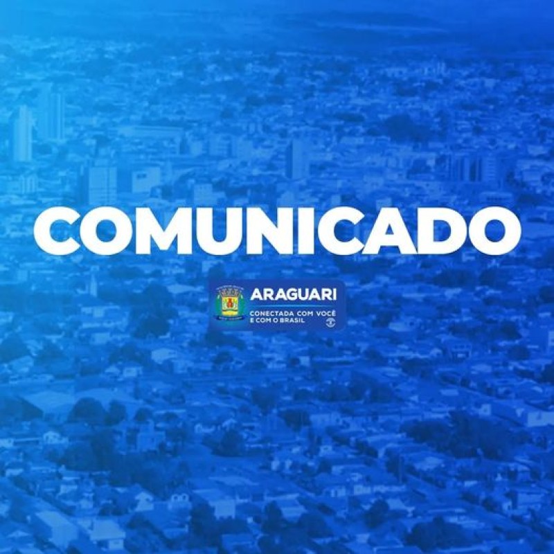 Prefeitura de Araguari: COMUNICADO 
