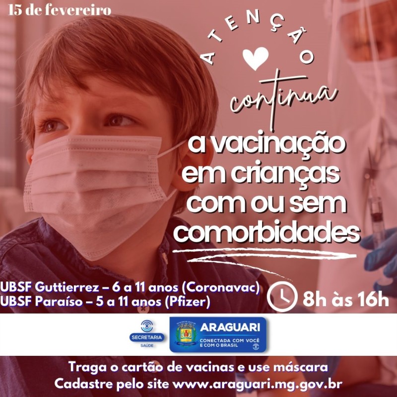 Vacinação 15 de fevereiro
