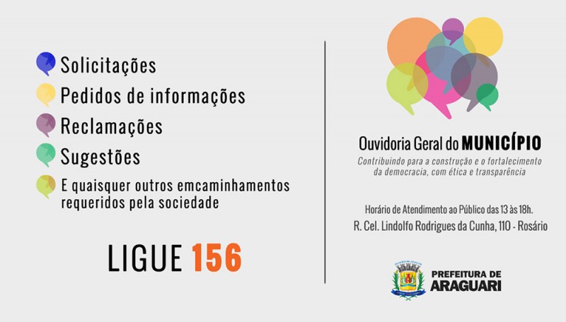 Prefeitura de Araguari disponibiliza serviço para ouvir população