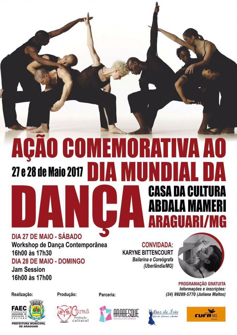 Dia mundial da dança terá ação especial em Araguari