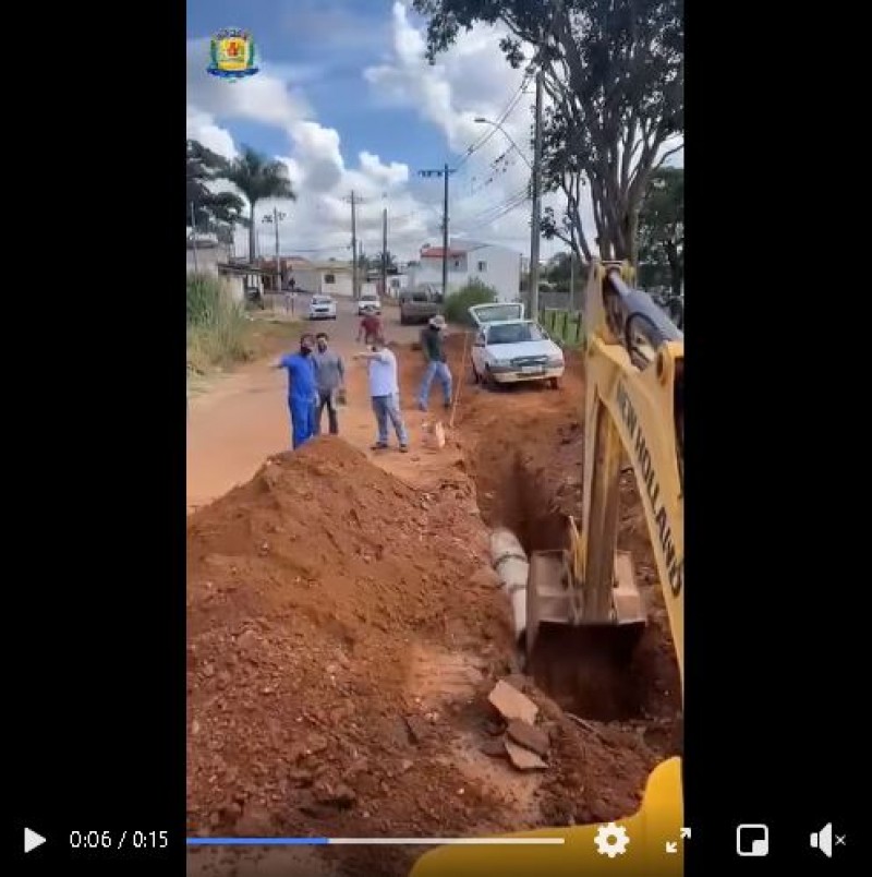 Serviço de drenagem Rua Paulino Abdala - Bosque