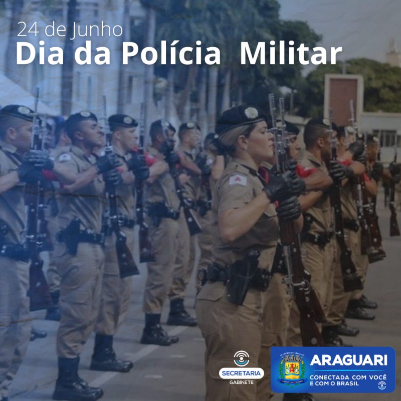 Hoje queremos homenagear os homens e mulheres da Polícia Militar, por seu trabalho e dedicação na defesa da segurança pública.