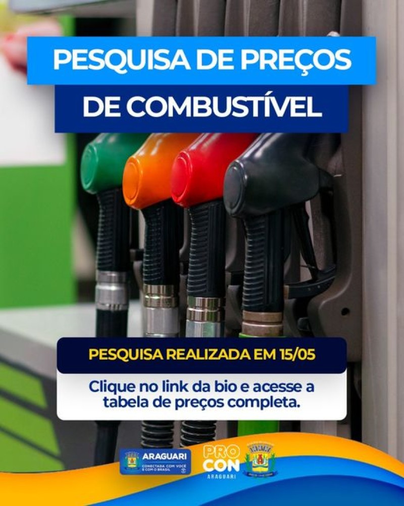 Pesquisa de Preços de Combustível referente ao mês de Maio 2024