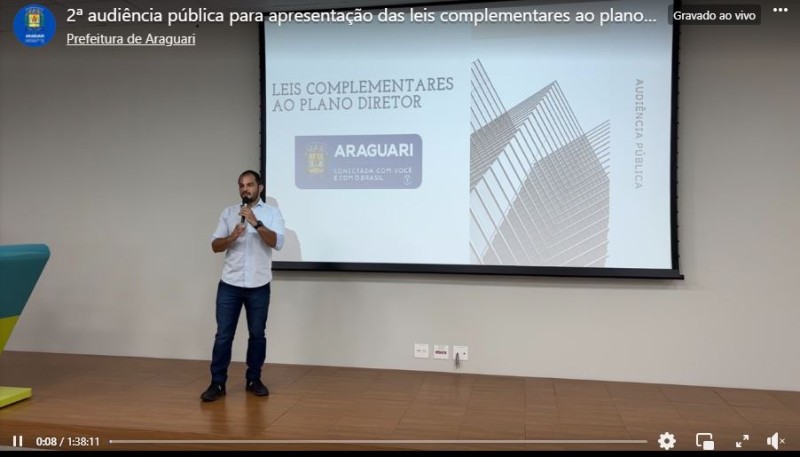 2ª audiência pública para apresentação das leis complementares ao plano diretor