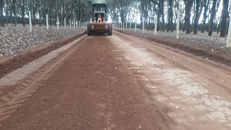 Estradas vicinais do município receberam manutenção durante esta semana