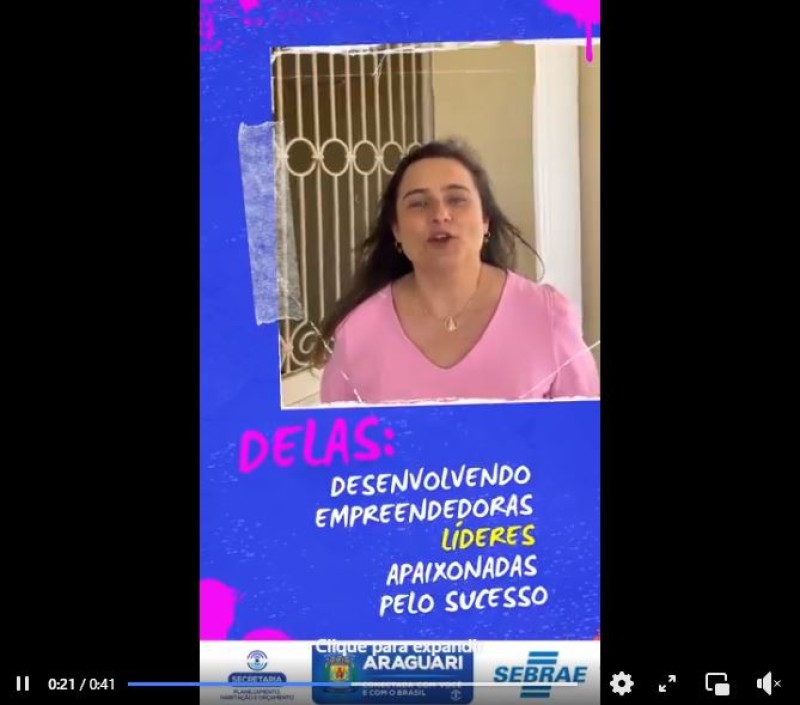 Uma ação do programa Araguari Empreendedora
