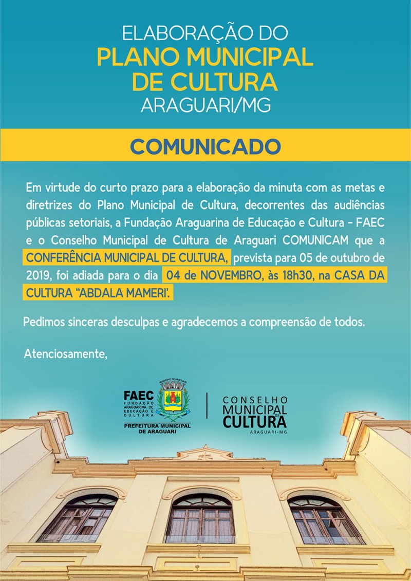 COMUNICADO FAEC