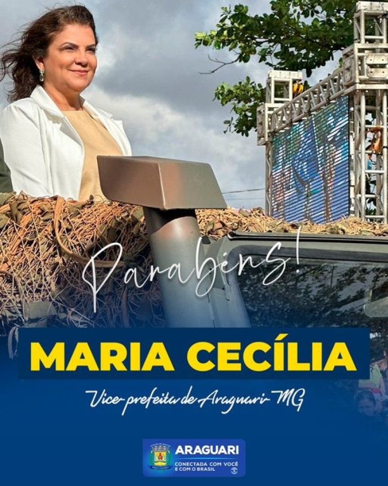E hoje, 22 de novembro, é dia de comemorar o aniversário da nossa querida vice-prefeita, Maria Cecília. 