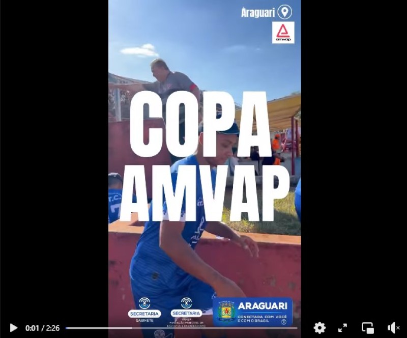 ATC Araguari conquista do título da Copa Amvap 2023, com uma grande festa no Estádio Vasconcelos Montes