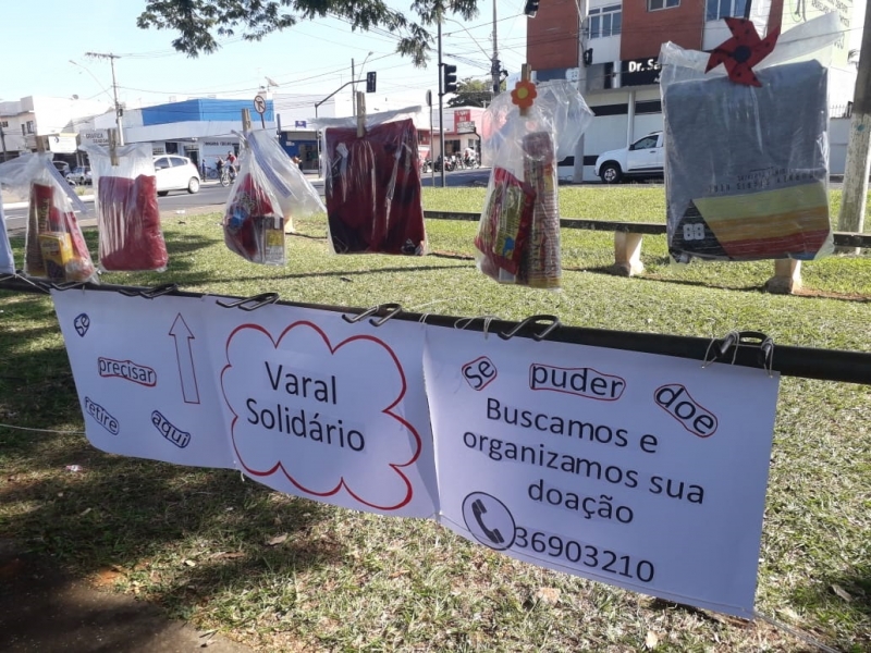 Na tarde desta segunda-feira, 8, a secretaria de Políticas sobre Drogas promoveu a atividade denominada Varal Solidário, que faz parte das ações do “Junho Branco”.