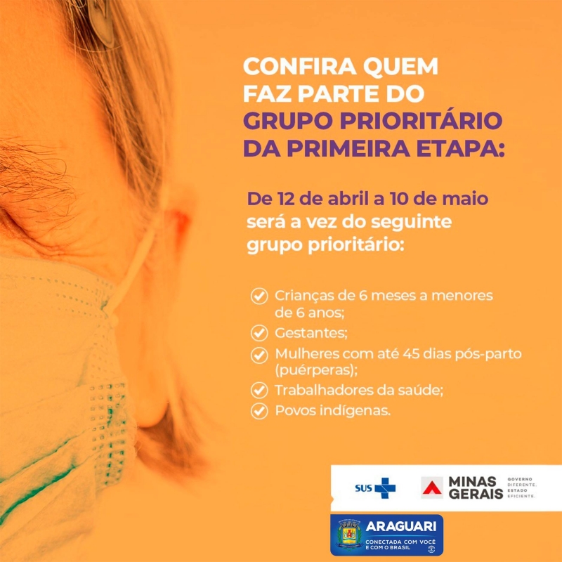 A vacina contra as influenzas (tipos mais graves de gripe) está sendo feita nas 23 unidades de saúde de ARAGUARI.