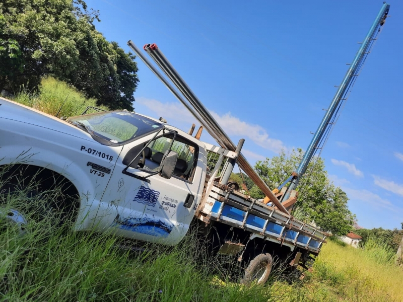 Equipe SAE fazendo a troca de bomba do poço solteiro da AFA ,que fortalece o abastecimento do Bairro Goiás - Serviço concluído com sucesso!