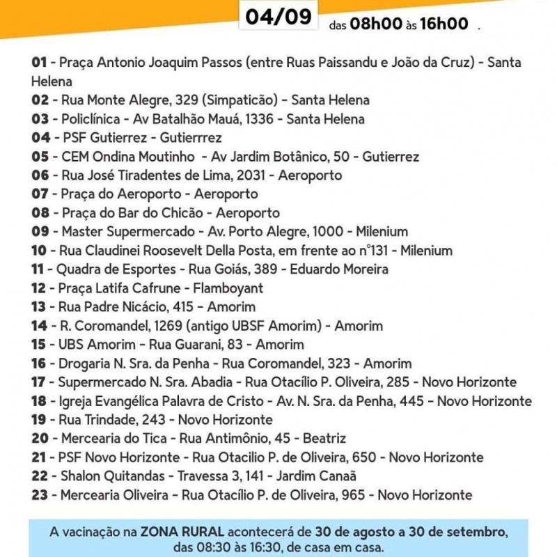 A secretaria de Saúde através do Departamento de Zoonoses, iniciou a vacinação antirrábica em Araguari. A imunização de cães e gatos ocorre na zona rural e dentro do perímetro urbano durante todo o mês de setembro.