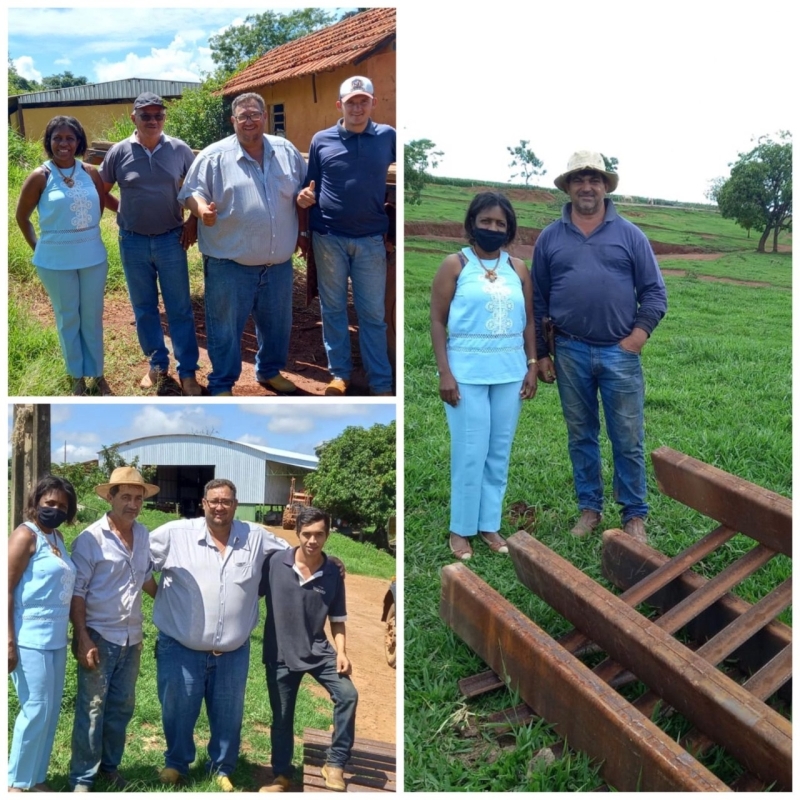 Nesta sexta-feira (03), a equipe da secretaria de Agricultura juntamente com o vereador Postigo, estiveram na região do Bom Jardim para realizar a entrega de mata-burros, solicitados pelos produtores rurais.