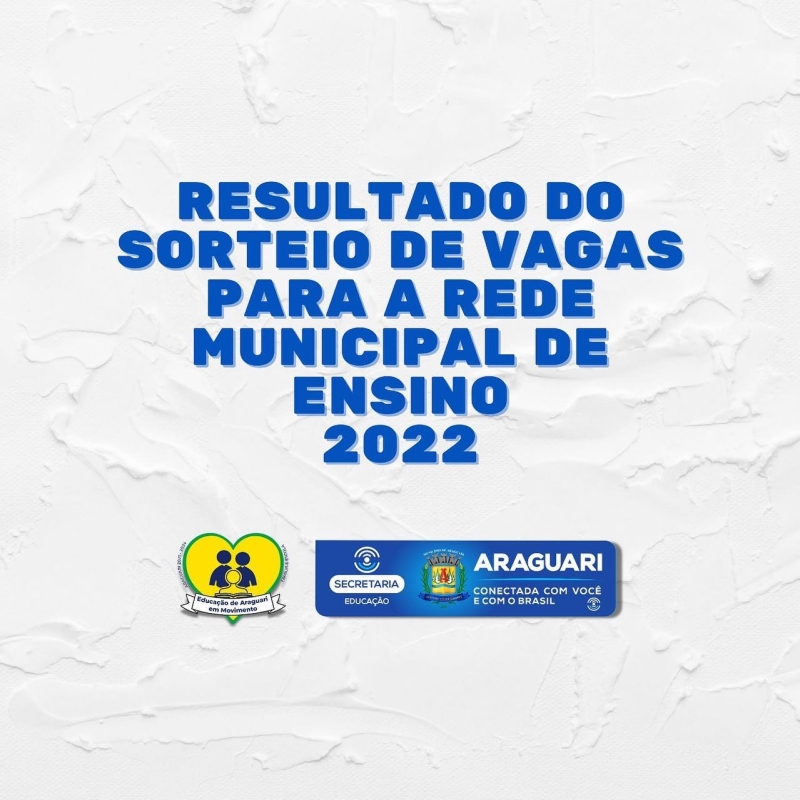 A prefeitura de Araguari por meio da secretaria de Educa&ccedil;&atilde;o, realizou na &uacute;ltima segunda-feira (13) o sorteio para as vagas nos CEMs e CMEIs.