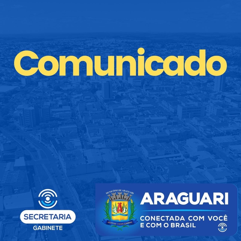 A prefeitura de Araguari por meio da secretaria de Saúde, comunica que excepcionalmente, nos dias 23 e 30 de dezembro não haverá coleta de sangue no PACE ((Posto Avançado de Coleta Externa).