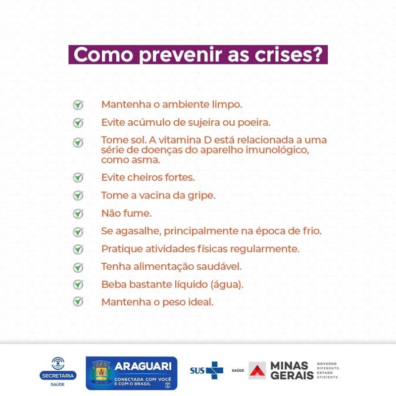 A data tem o objetivo de conscientizar sobre uma das principais doenças respiratórias crônicas não infecciosas do mundo, que atinge cerca de 20 milhões de Brasileiros. Nesse post a gente te conta sobre a doença! Acompanhe!