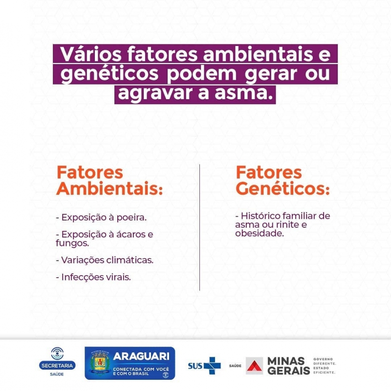 A data tem o objetivo de conscientizar sobre uma das principais doenças respiratórias crônicas não infecciosas do mundo, que atinge cerca de 20 milhões de Brasileiros. Nesse post a gente te conta sobre a doença! Acompanhe!