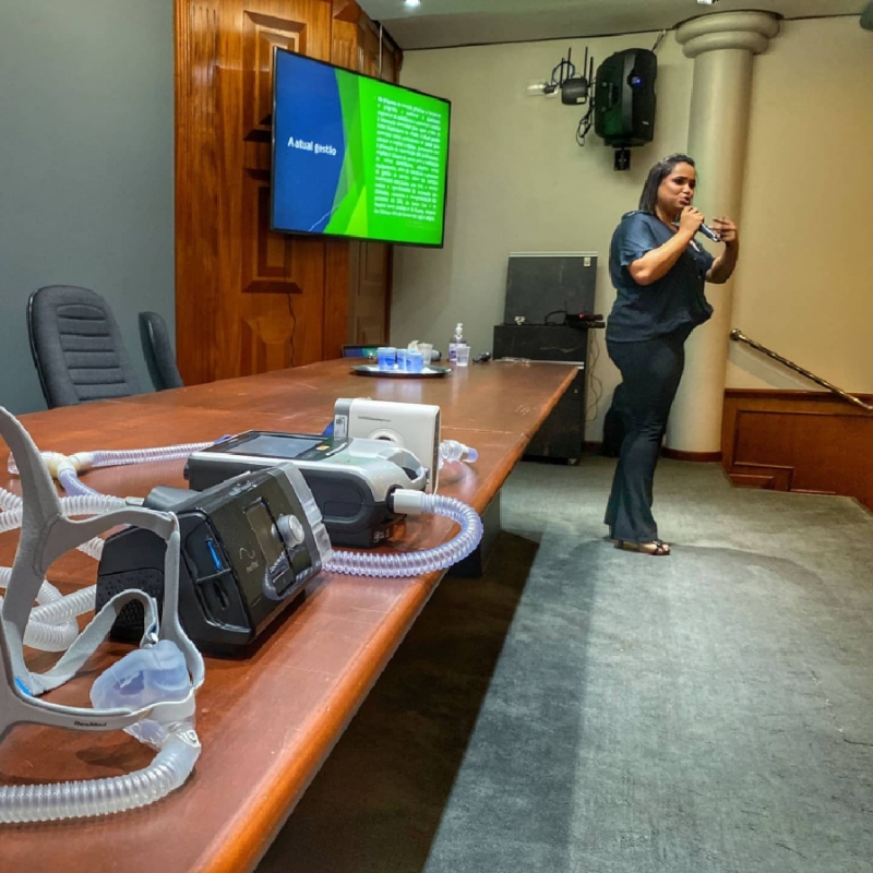 Nesta quarta-feira (26), a Secretaria de Saúde, por meio do Serviço de Atenção Domiciliar – SAD realizou um evento para apresentação da equipe que participa do “Programa Melhor em Casa”.