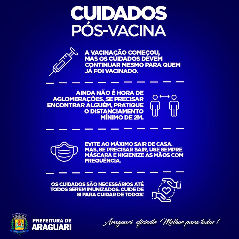 Uso de m&aacute;scara de prote&ccedil;&atilde;o, higiene constante das m&atilde;os e manuten&ccedil;&atilde;o do isolamento social &ndash; especialmente no sentido de evitar aglomera&ccedil;&otilde;es &ndash; continuam sendo fortes aliados no combate &agrave; Covid-19.