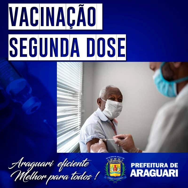 Os idosos que tomaram a primeira dose da CORONAVAC no dia 4 de março receberão a segunda dose da vacina nesta quinta-feira (18). Aqueles que receberam a primeira dose no dia 5 de março serão imunizados na sexta (19). A vacinação continua sendo no Aeroporto da cidade entre 8h e 17h. A data da aplicação da segunda dose já havia sido indicada no cartão de vacinas.