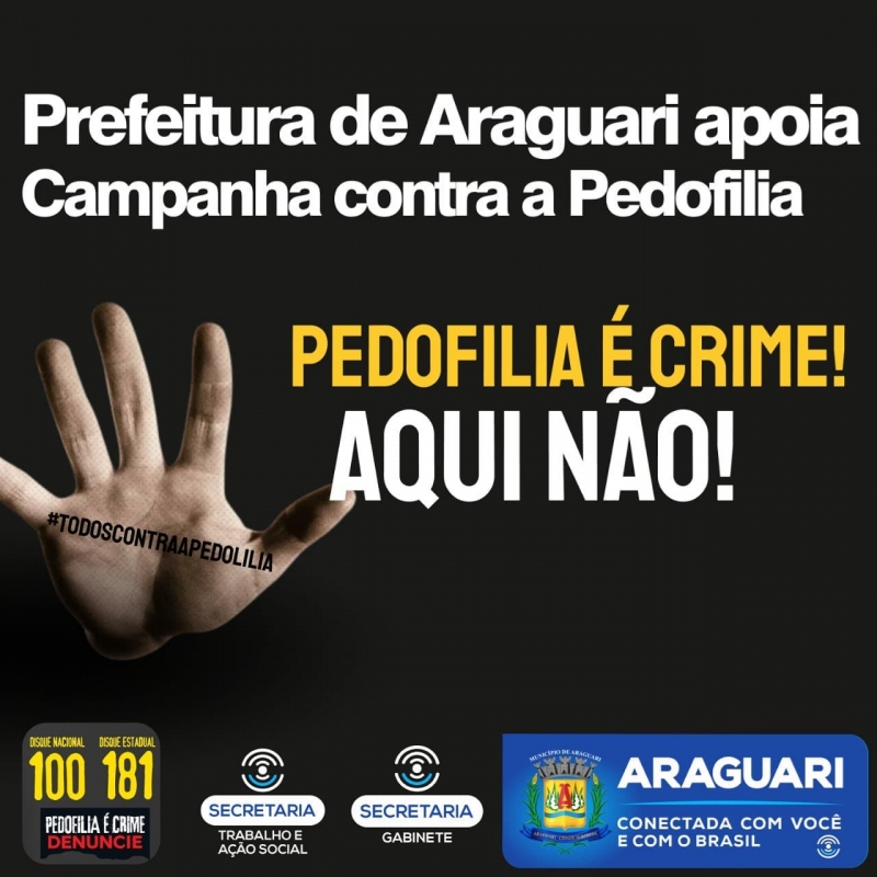 A vereadora Eunice Maria Mendes apresentou em sessão ordinária na Câmara Municipal de Araguari, um projeto que dispõe sobre a exibição de informes para advertência contra a pedofilia, ao abuso e a exploração sexual de crianças e adolescentes nas aulas e cursos online no município de Araguari.