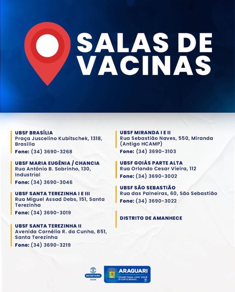 Vacinação COVID-19 – 08 de Agosto