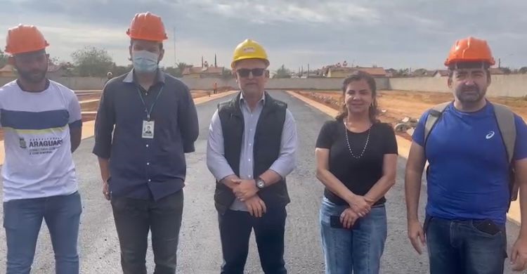 Servidores realizam visita nas obras do CIE – Centro de Iniciação ao Esporte de Araguari