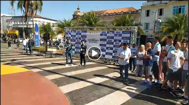 APRESENTAÇÃO DOS ATLETAS SUL-AMERICANOS PARA OS ALUNOS DA REDE MUNICIPAL DE ENSINO