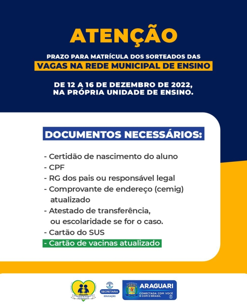 Educação de Araguari em Movimento