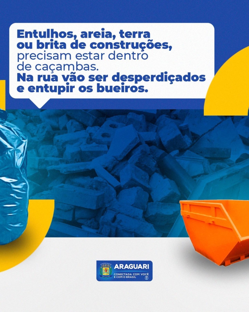 A chuva chegou é hora de todos colaborarem com a limpeza