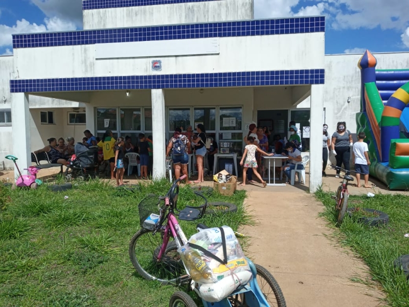 Moradores do Goiás Parte Alta recebem o projeto “Rua de Lazer”