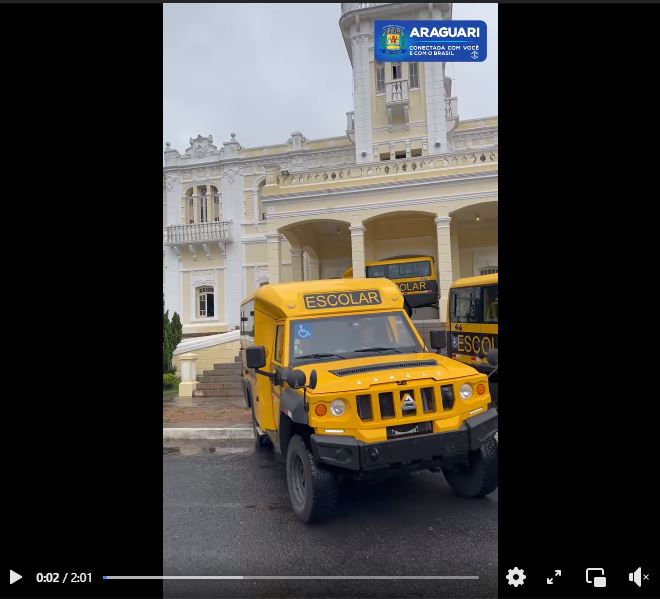 Em mais uma ação de fomentar a Educação de nosso município, a prefeitura de Araguari adquiriu 6 carros para atender os alunos que estudam na Zona Rural. Os novos carros que são tracionados, 4x4 e possuem acessibilidade, irão conseguir chegar a locais onde as vans convencionais não conseguem, um problema recorrente de muitos anos e que agora será resolvido.