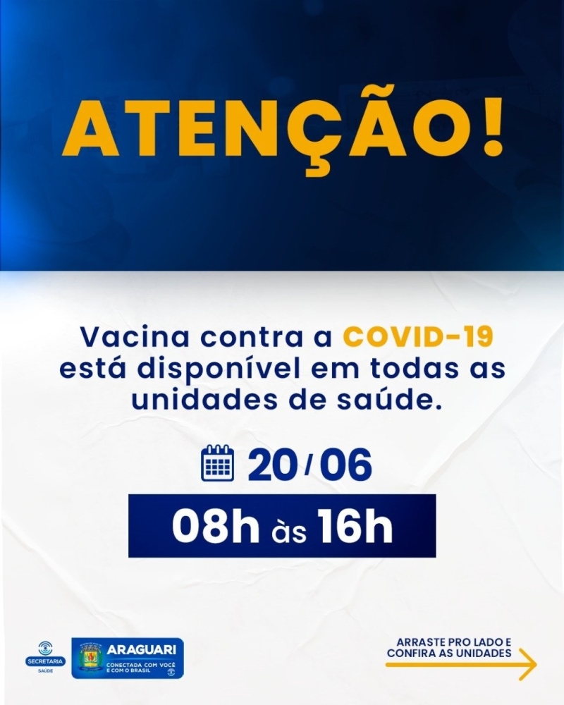 Vacinação COVID-19 – 20/06