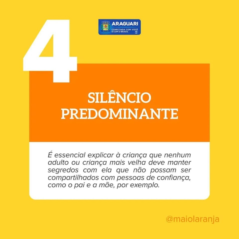Mês de conscientização sobre a prevenção do abuso e da exploração sexual de crianças e adolescentes Confira alguns sinais que podem indicar abuso sexual infantil