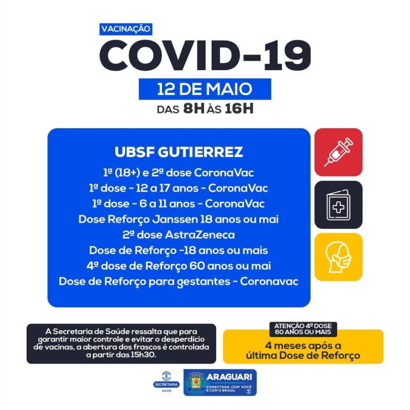 Vacinação 12 de Maio