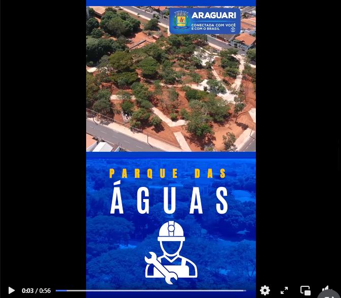 As obras do Parque das Águas já estão em fase adiantada e logo os araguarinos poderão desfrutar de um espaço totalmente renovado.