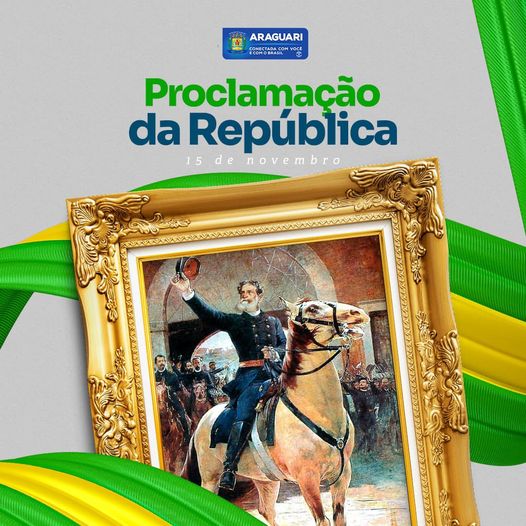 O dia 15 de novembro é uma data importante no Brasil, pois nesse dia comemora-se a Proclamação da República. Esse evento aconteceu em 1889 e foi resultado da mobilização do Exército e de republicanos civis contra a monarquia instalada no país desde 1822. A partir de um golpe, a república foi instaurada no Brasil e a família real foi expulsa. A Proclamação da República foi resultado de uma longa insatisfação dos militares com o governo monárquico. Os historiadores tratam esse acontecimento atualmente como um golpe por ter sido uma transição de regime forçada e sem a participação popular. Em tempos tão conturbados pós eleições a população deve refletir e trabalhar para um novo futuro que queremos para a nossa nação.